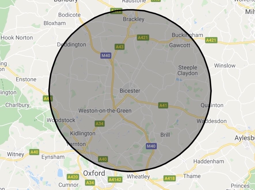 DIGIRAW free local collection and return radius within 20 miles of MK18 4AS