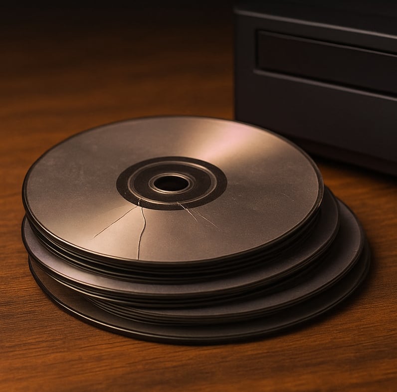 Old home video DVDs at risk of deterioration and playback failure